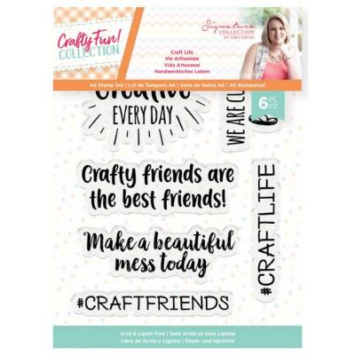 Crafter's Companion Crafty Fun Clear Stamps - Life